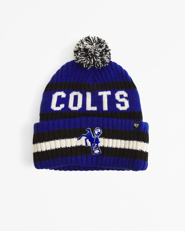 Indianapolis Colts Pom Beanie, Blue And White view 1
