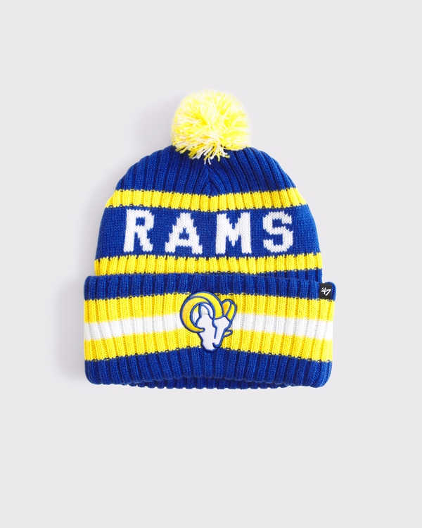 Los Angeles Rams Pom Beanie, Blue view 1