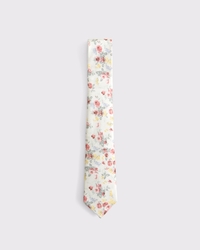 The A&F Collins Cream Floral Tie