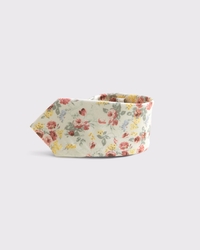 The A&F Collins Cream Floral Tie