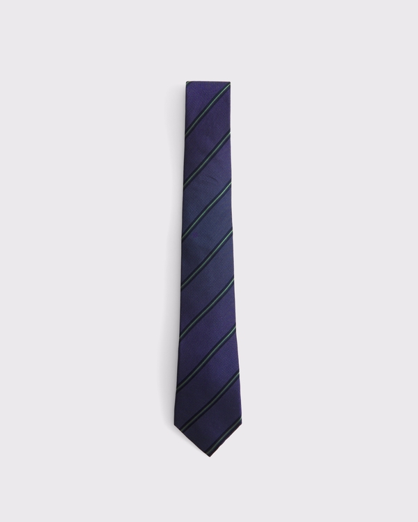 The A&F Collins Tie, Navy Stripe view 1