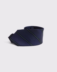 The A&F Collins Navy Stripe Tie