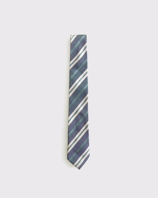 The A&F Collins Tie, Green Stripe view 1