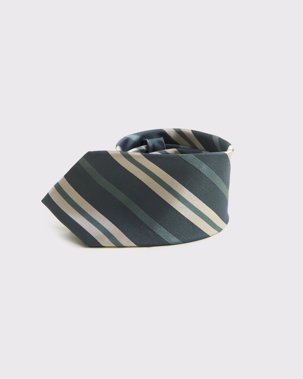 The A&F Collins Green Stripe Tie