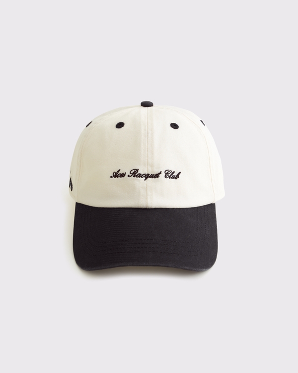 Graphic Baseball Hat, Cream view 1