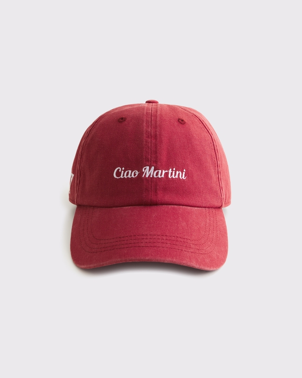 Graphic Baseball Hat, Rich Ruby view 1