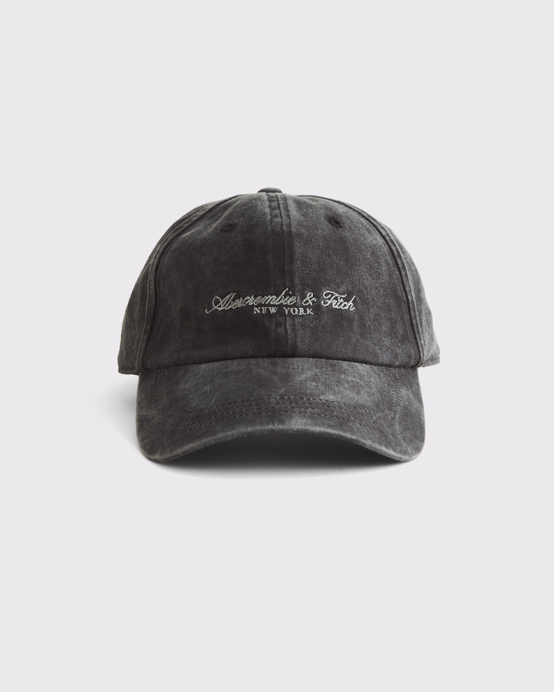 New ABERCROMBIE & FITCH Black Vegan Leather Hat Strapback Baseball Cap OS abercrombie cap products for sale | eBay main image 4