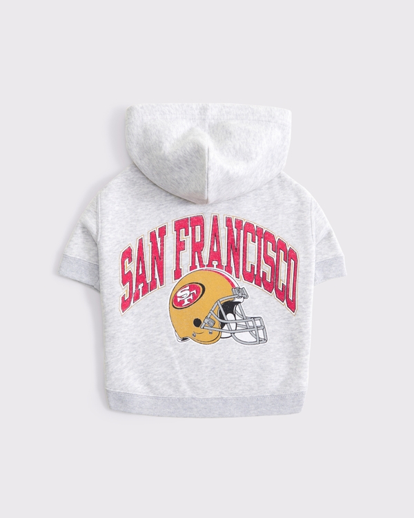 San Francisco 49ers Pet Pupover, Light Gray - 49ers view 2