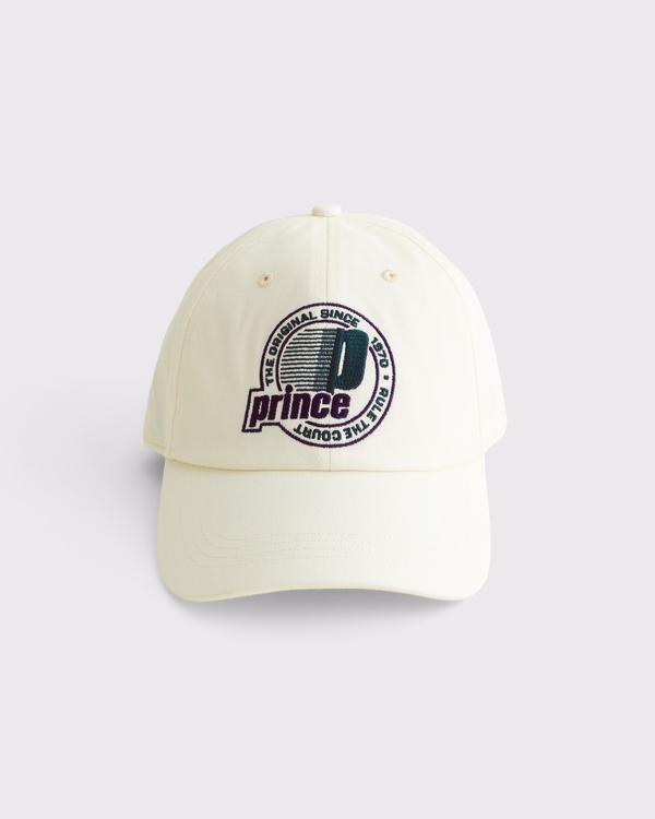 Prince Tennis Graphic Baseball Hat, Cream view 1