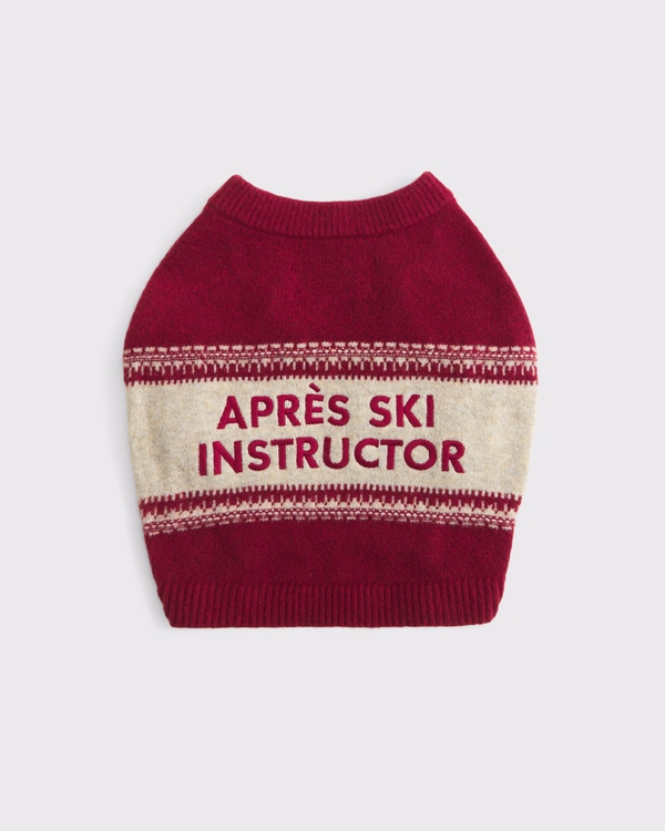 Pull graphique pour animaux de compagnie, Rouge view 1