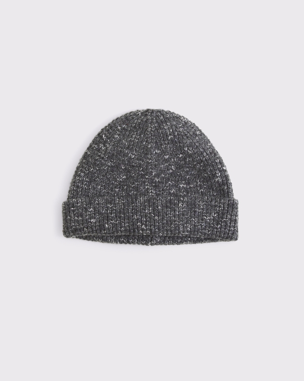 Short Beanie, Dark Gray view 1