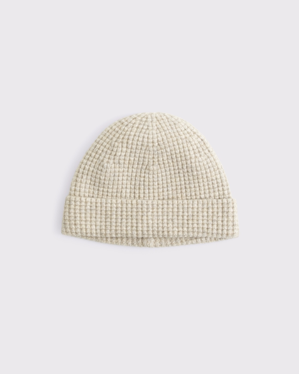 Short Beanie, Oatmeal view 1