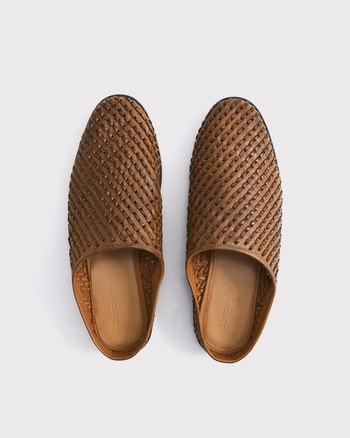 Woven Leather Mules from Abercrombie & Fitch - $110