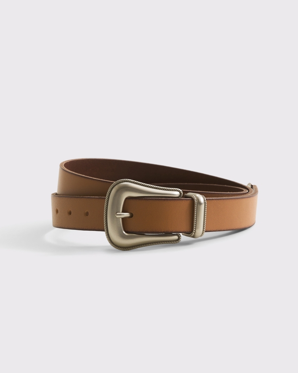 Suede Belt, Brown view 1