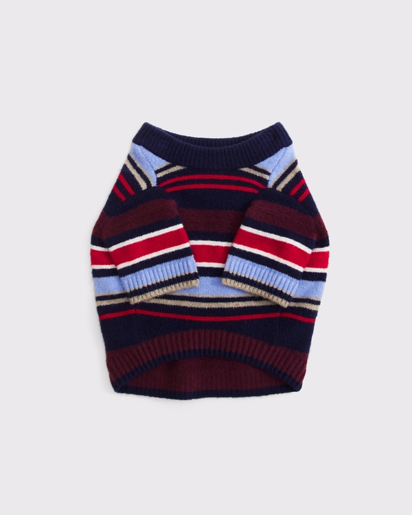 Pet Sweater, Navy Stripe view 2