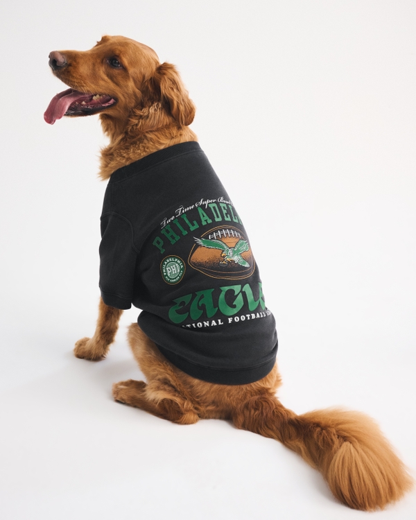 Philadelphia Eagles Pet Sweatshirt, Black-bills view 2