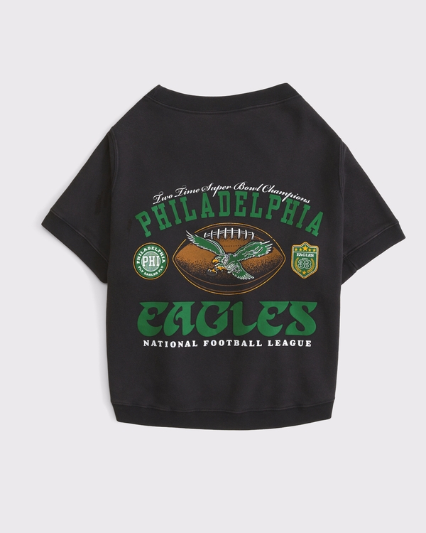 Philadelphia Eagles Pet Sweatshirt, Black-bills view 1