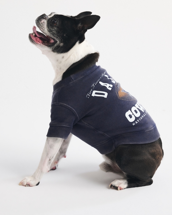 Dallas Cowboys Pet Sweatshirt, Navy-cowboys view 1