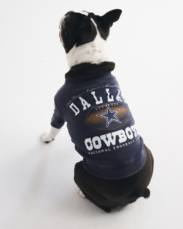 Dallas Cowboys Pet Sweatshirt, Navy-cowboys view 2