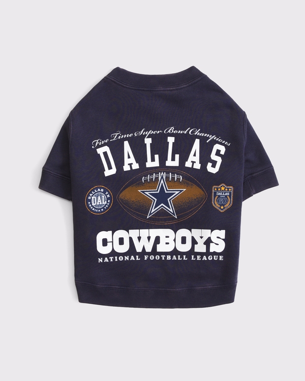 Dallas Cowboys Pet Sweatshirt, Navy-cowboys view 1