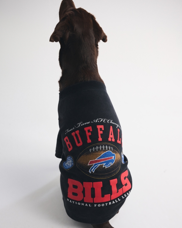Buffalo Bills Pet Sweatshirt, Black-bills view 2