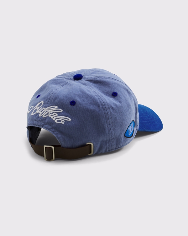Buffalo Bills Graphic Baseball Hat, Blue-bills view 2