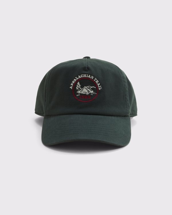 Appalachian Trail Graphic Baseball Hat, Dark Spruce view 1
