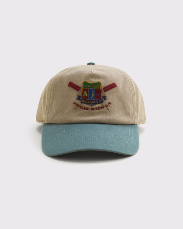 Adirondack Trekking Club Baseball Hat, Blue Green view 1