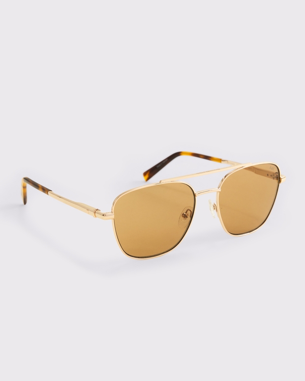 Aviator Sunglasses, Gold view 2