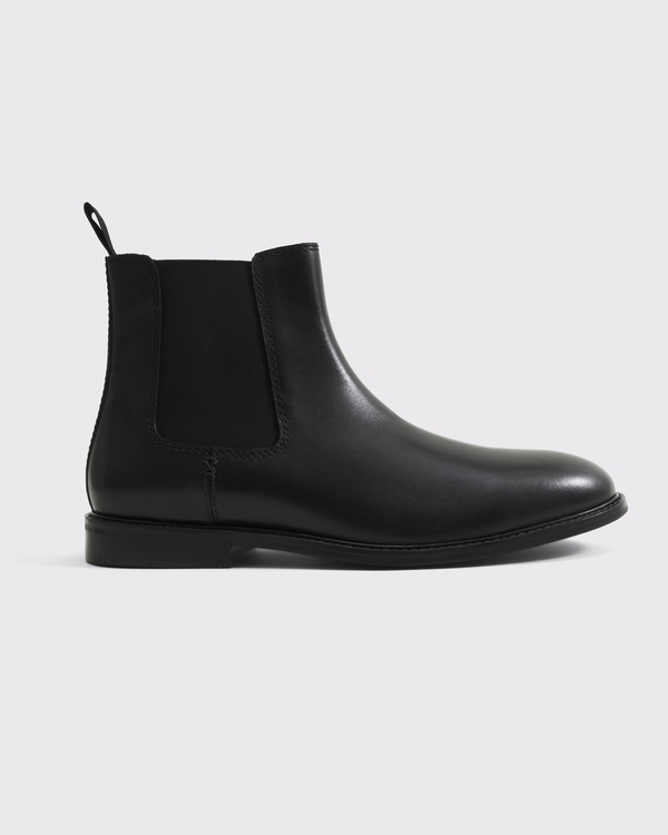 Leather Chelsea Boots, Black view 1