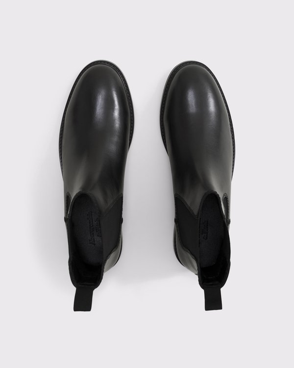 Leather Chelsea Boots, Black view 2
