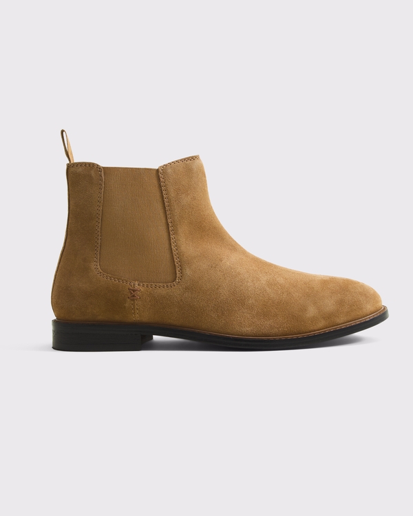 Suede Chelsea Boots, Light Brown view 1