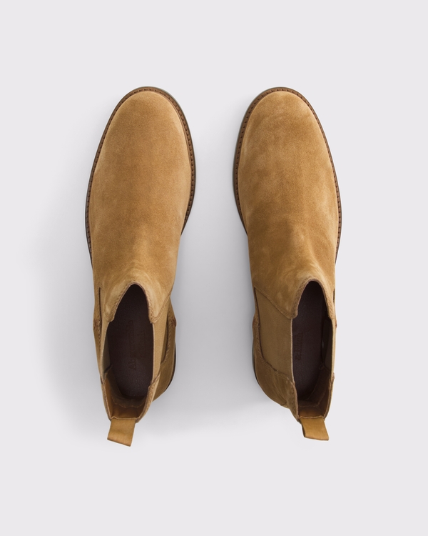 Suede Chelsea Boots, Light Brown view 2