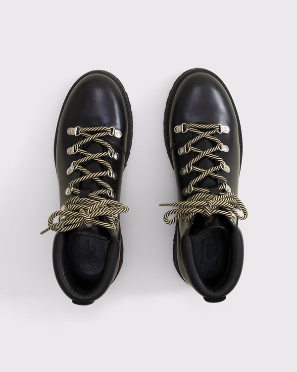 High Top Hiker Boots, Black view 2