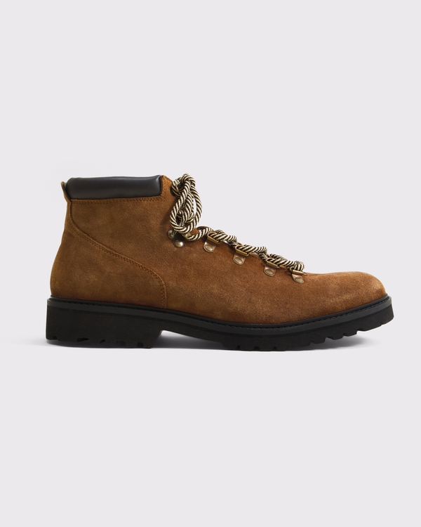 High Top Hiker Boots, Brown view 1