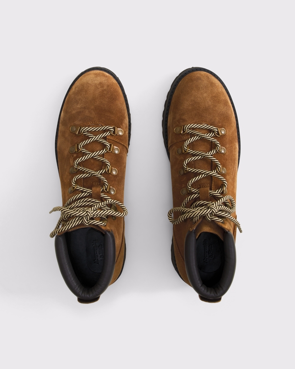 High Top Hiker Boots, Brown view 2