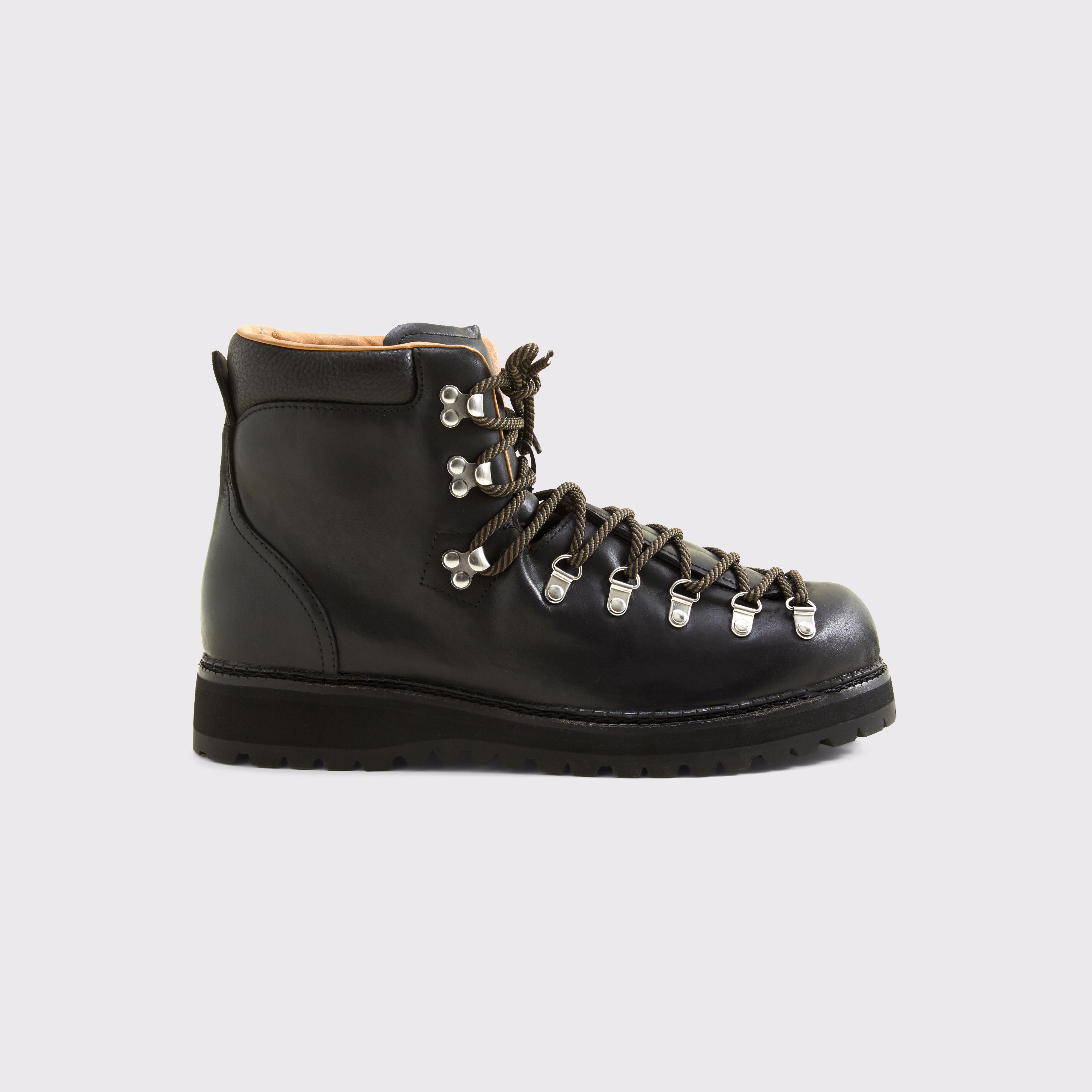 Мужские ботинки Abercrombie & Fitch G.H. Bass Frontier Hiker Leather Boot, цвет: Чёрный — фото 1