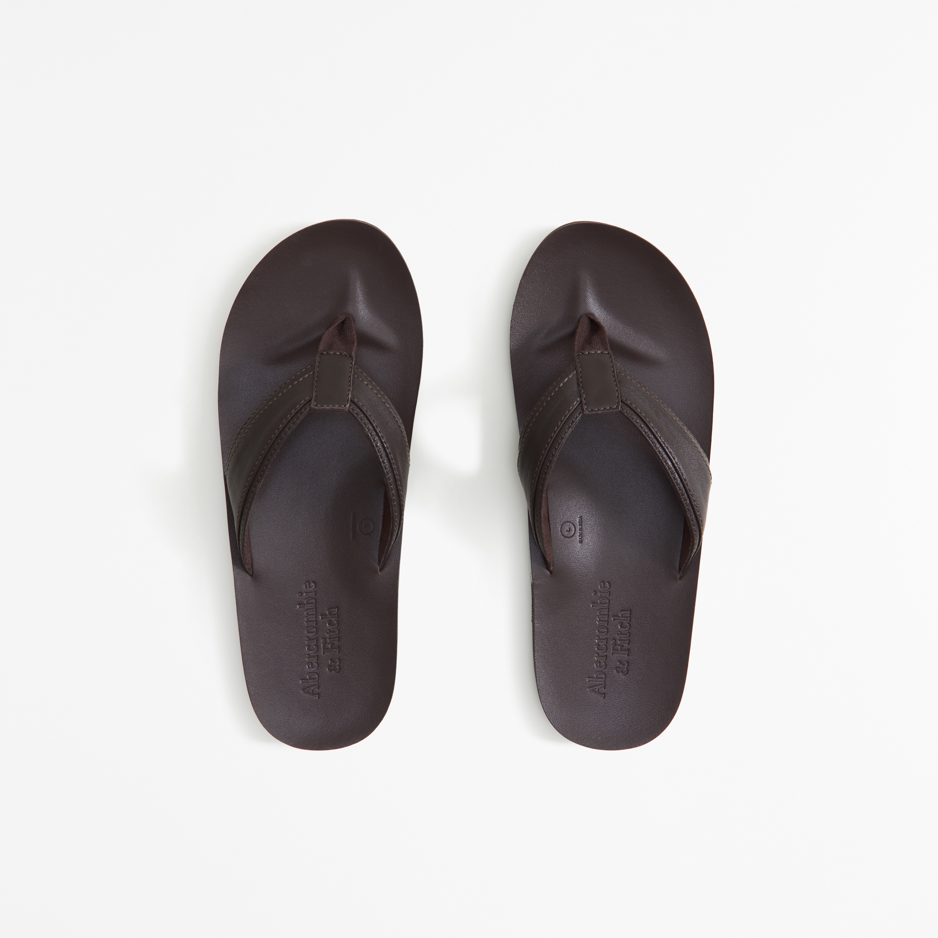 Мужские сандалии Abercrombie & Fitch Leather Flip Flops — фото 2