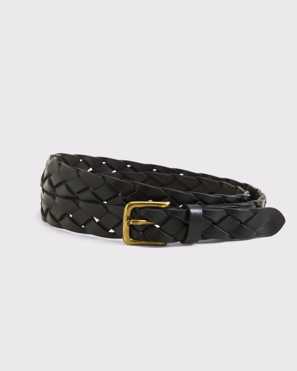 Abercrombie & Fitch Woven Leather Belt