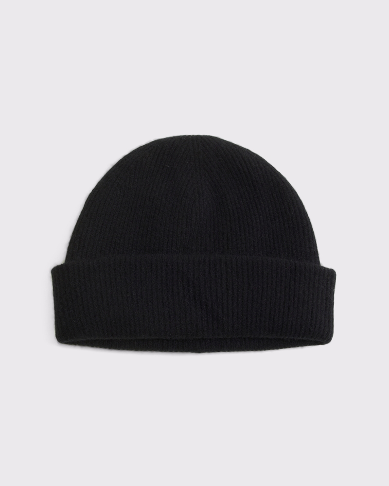 100% Cashmere Rib Beanie - thumbnail 3