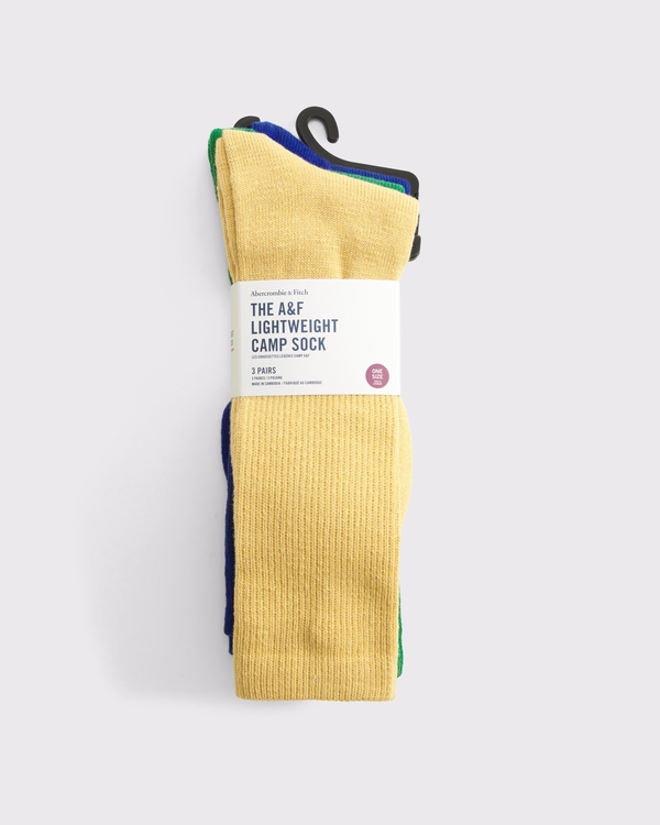 3-Pack Camp Socks, Gold Multipack view 2