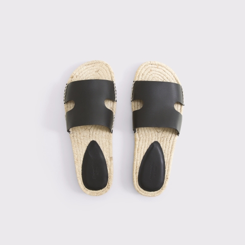 Abercrombie & Fitch Leather Slide Espadrilles