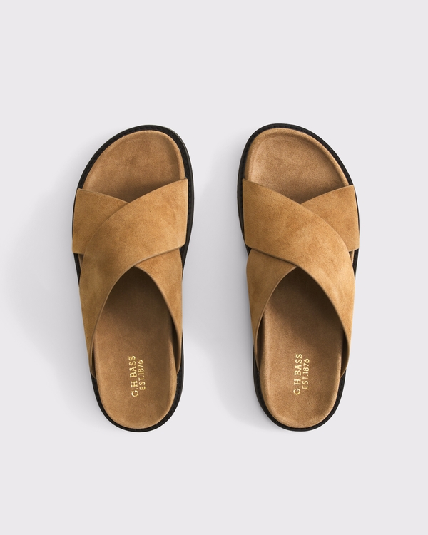 G.H. BASS Charleswood Suede Sandal, Light Brown view 1