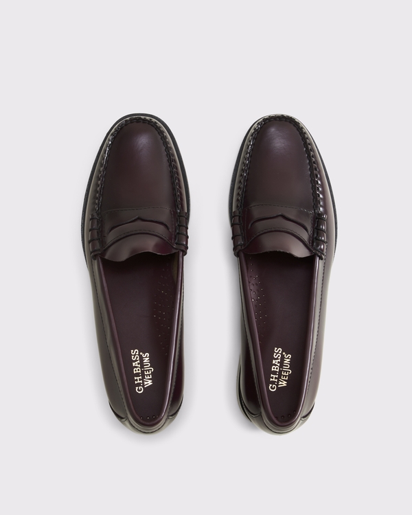G.H. BASS Larson Weejuns® Leather Loafers, Dark Burgundy view 2