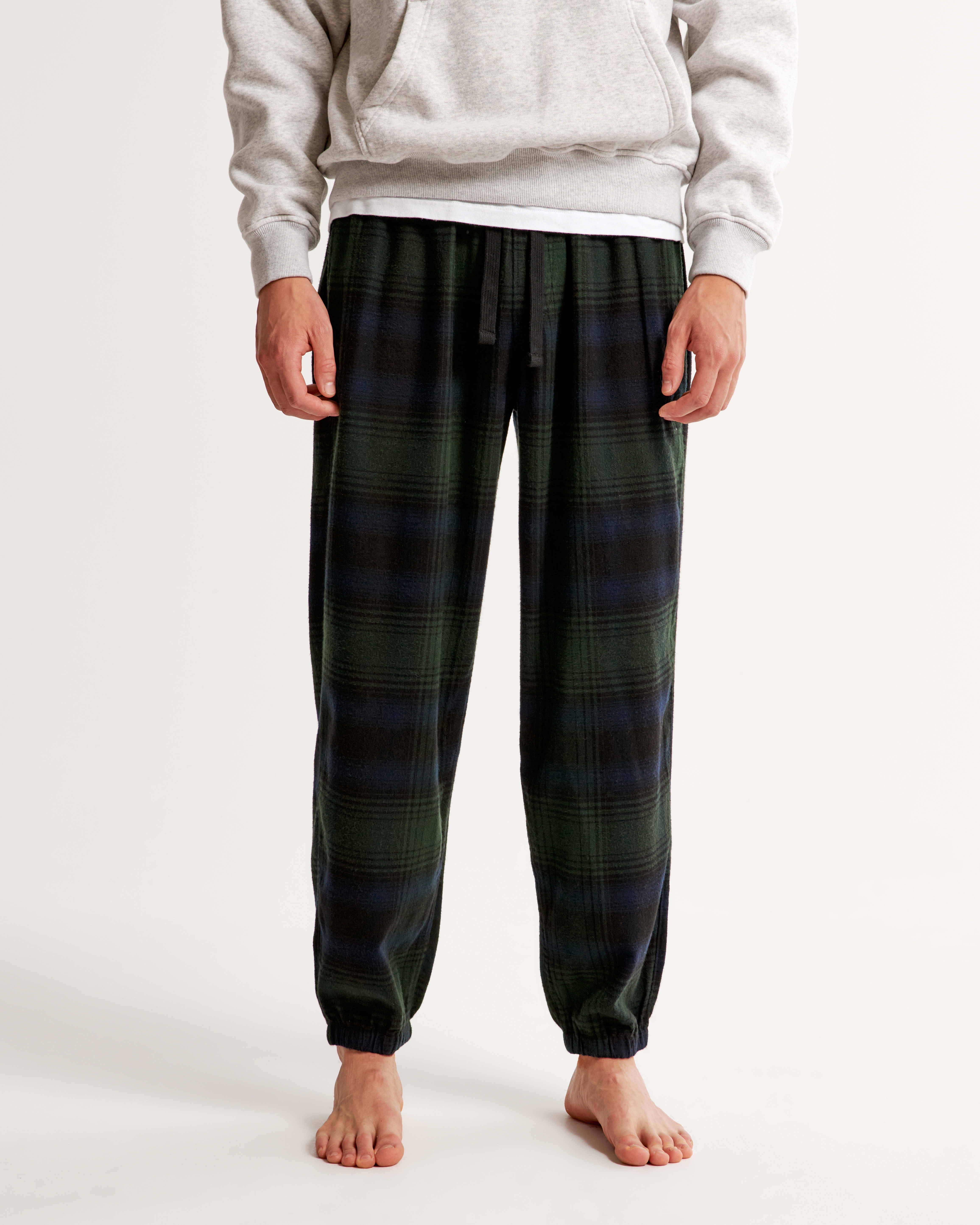 Mens flannel hot sale pajamas bottoms