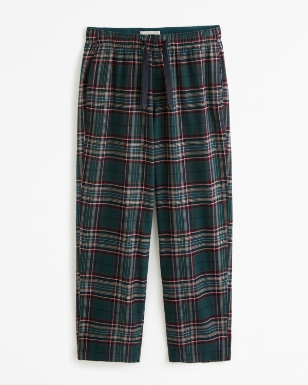 Flannel Sleep Pant, Green Plaid