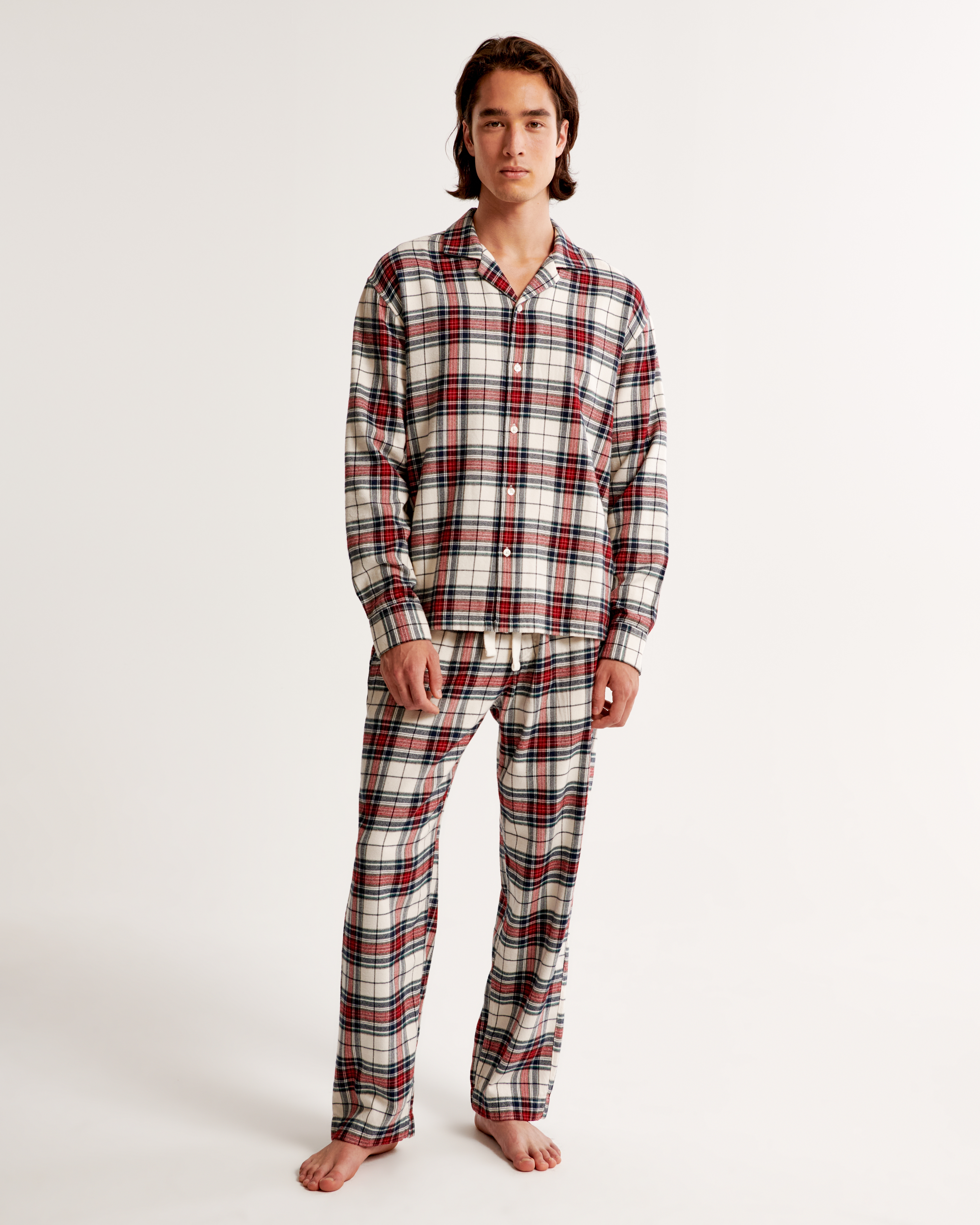 Flannel mens outlet pajamas sets