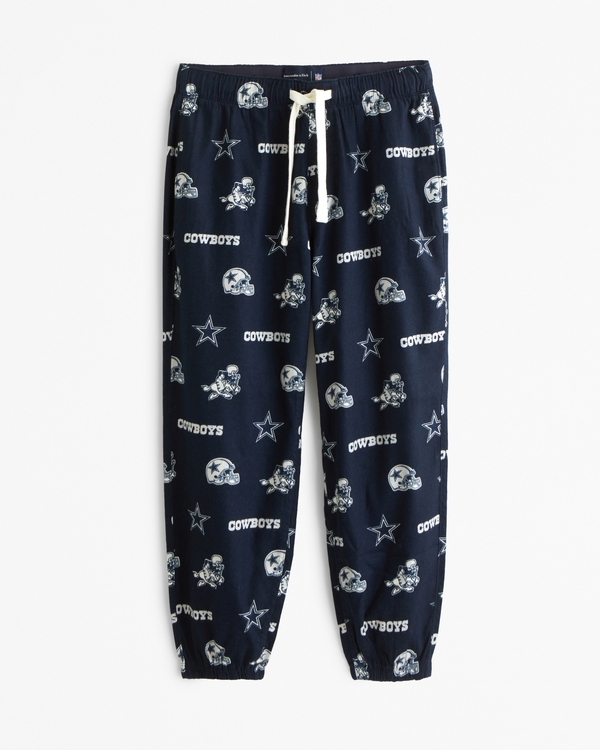 Dallas Cowboys Graphic Sleep Jogger, Navy Blue Pattern