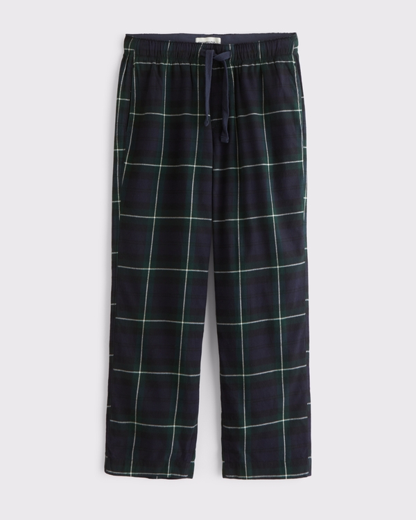Sleep Pant, Navy And Green Plaid view 1