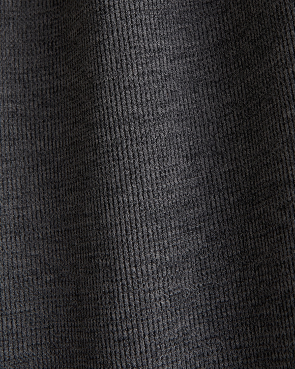 Waffle-Knit Lounge Pant, Dark Gray Heather view 2